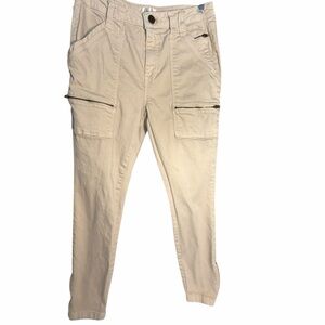 Joie Park Cargo Light Beige Pants with Zip Pockets Sz 8/29